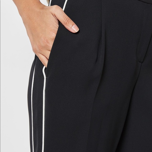Topshop Black Trouser With White Lining - Picture 3 of 8